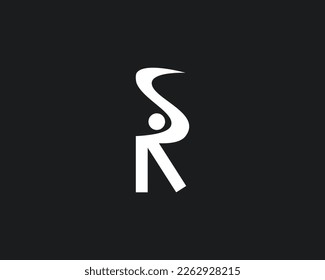 creative letter RS logo design vector template