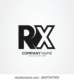 Creative Letter RX XR Monogram Logo Template With Vector Eps