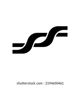 creative letter S icon logo design vector illustration. modern monogram icon logo vector design template with simple bold and luxury styles isolated on white background. infinity mark symbol logo
