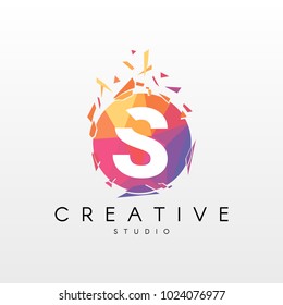 Creative Letter S Logo Design.