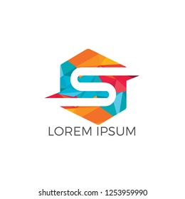 Creative letter S logo design.