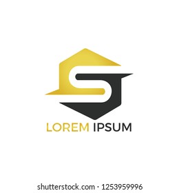 Creative letter S logo design.