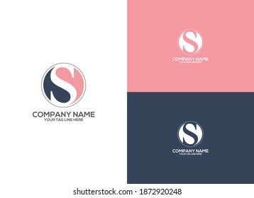 Diseño del logo de la carta creativa S para una empresa.