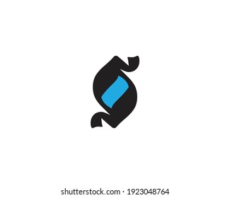 plantilla vectorial de diseño de logotipo S de letra creativa