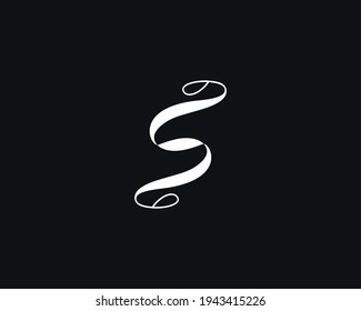 Design-Vektorgrafik-Vorlage für kreativen Buchstaben S Logo