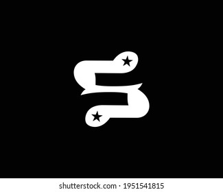 plantilla vectorial de diseño de logotipo S de letra creativa