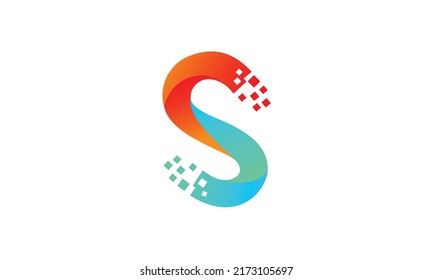 Creative letter S logo design vector template
