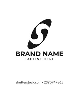 Diseño del logotipo de letra creativa S