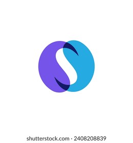 Creative letter S logo design, Letter S logo icon design template elements Vector
