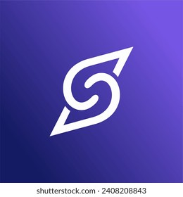 Creative letter S logo design, Letter S logo icon design template elements Vector
