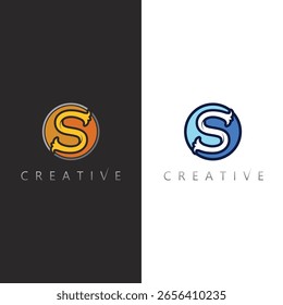Creative Letter S Logo Design with Elegant Shape and Bold Modern Symbol