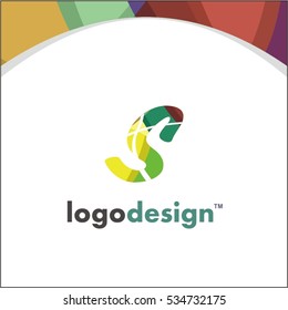 Creative Letter S Logo design vector template. Friendly funny ABC Typeface. Colorful Alphabet collection. Type Characters Logotype symbols.
