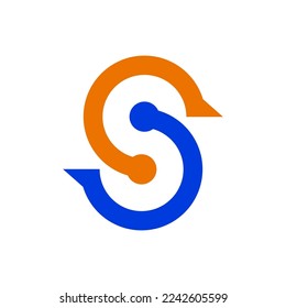 Creative letter S logo desin for company business