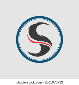 diseño de icono vectorial de plantilla de logotipo Carta creativa S