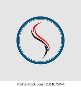 diseño de icono vectorial de plantilla de logotipo Carta creativa S