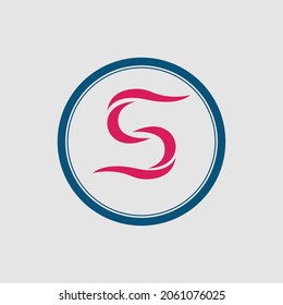 diseño de icono vectorial de plantilla de logotipo Carta creativa S