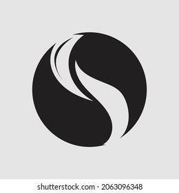diseño creativo de icono vectorial de plantilla de logotipo de carta S