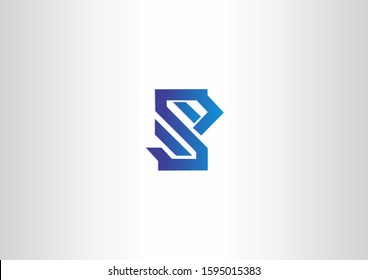Creative letter S logo vector symbol technology concept design