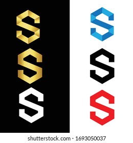 creative letter S luxury gold logo Vector