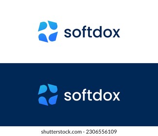 Creative letter s modern logo design template vector