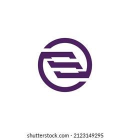 Letras creativas S o logotipo número 5. Vector
