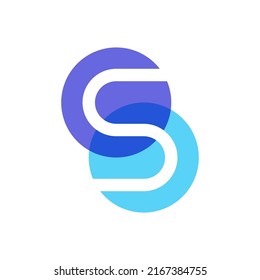 Creative Letter S überlappendes Logo-Design