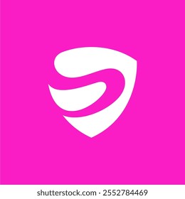 The "Creative Letter S with Shield" logo design combines innovation and protection in a sleek, modern style.