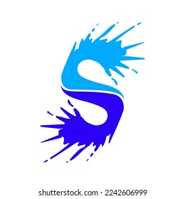 Letras creativas Diseño del logotipo de S SPLASH para empresas