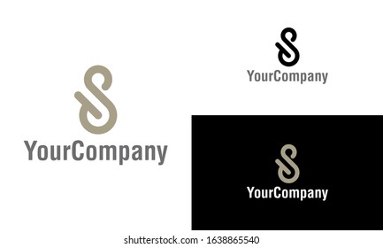 Creative letter S and swan icon design template elements. Vector logo template for company.