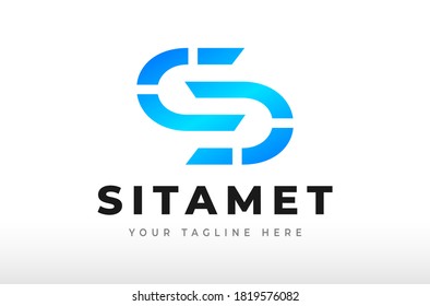 Creative Letter S Technology Logo