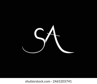 Creative Letter SA Logo Design Vorlage