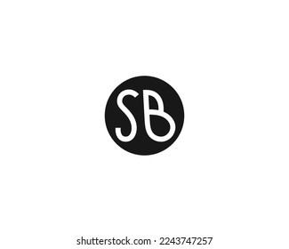 creative letter SB logo design vector template