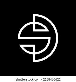 Creative letter SD logo design