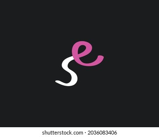 creative letter SE logo design vector template