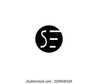 creative letter SE logo design vector template