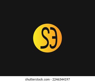 creative letter SE logo design vector template