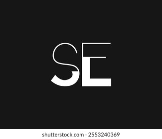 creative letter SE logo design for company