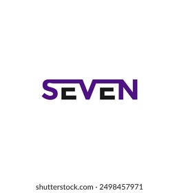 Creative Letter SEVEN und 7 Logo Symbol Einzigartige Design Template Illustration.