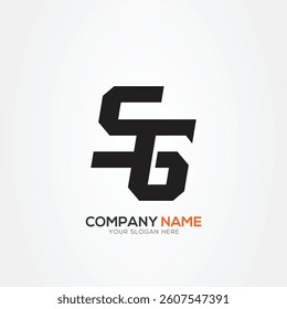 Creative Letter SG GS Monogram Logo Template With Vector Eps