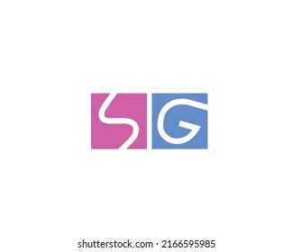 Creative Letter Sg Logo Design Vector Stock Vector (Royalty Free ...