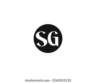 creative letter SG logo design template for company