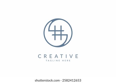 Creative letter SHG logo design.