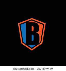 creative letter shield icon design 