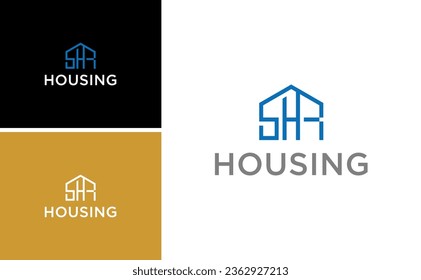 Vorlage für den Creative Letter SHR Housing Real Estate Vector