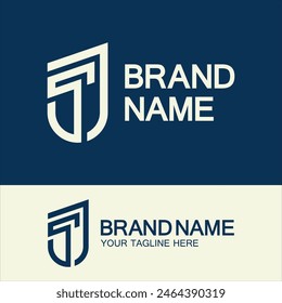 Creative letter SJ or JS monogram  simple logo design.