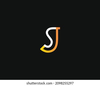 creative letter SJ logo design vector template