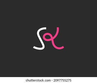 creative letter SK logo design vector template
