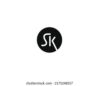 Creative Letter Sk Logo Design Vector Stock Vector (royalty Free 