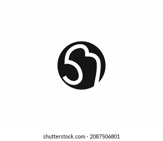 Design-Vorlage für Creative Letter SM-Logo