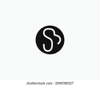 creative letter SM logo design vector template
